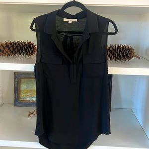 LNWOT! Ann Taylor loft black sleeveless dress blouse. Size large.